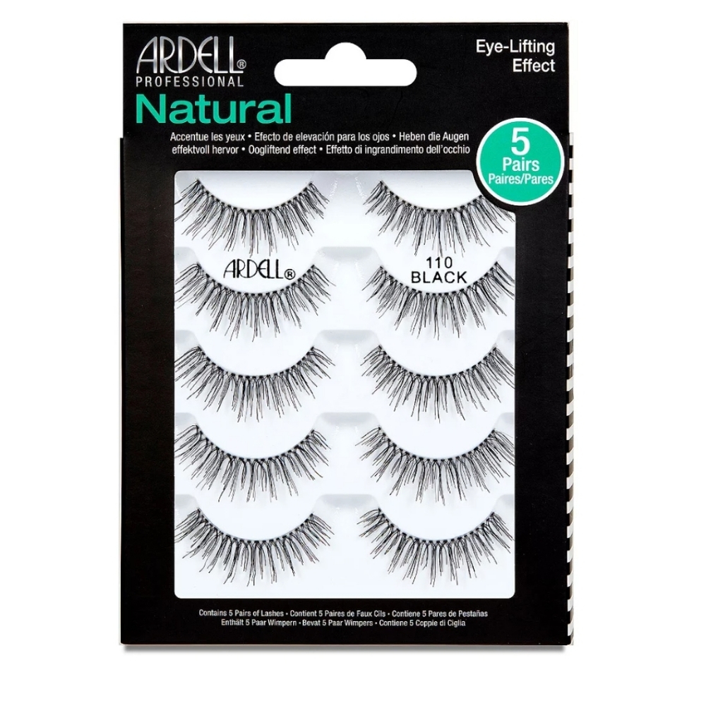 🐢2/$15 Ardell Natural Multipack Lashes 110 Black - Picture 5 of 8